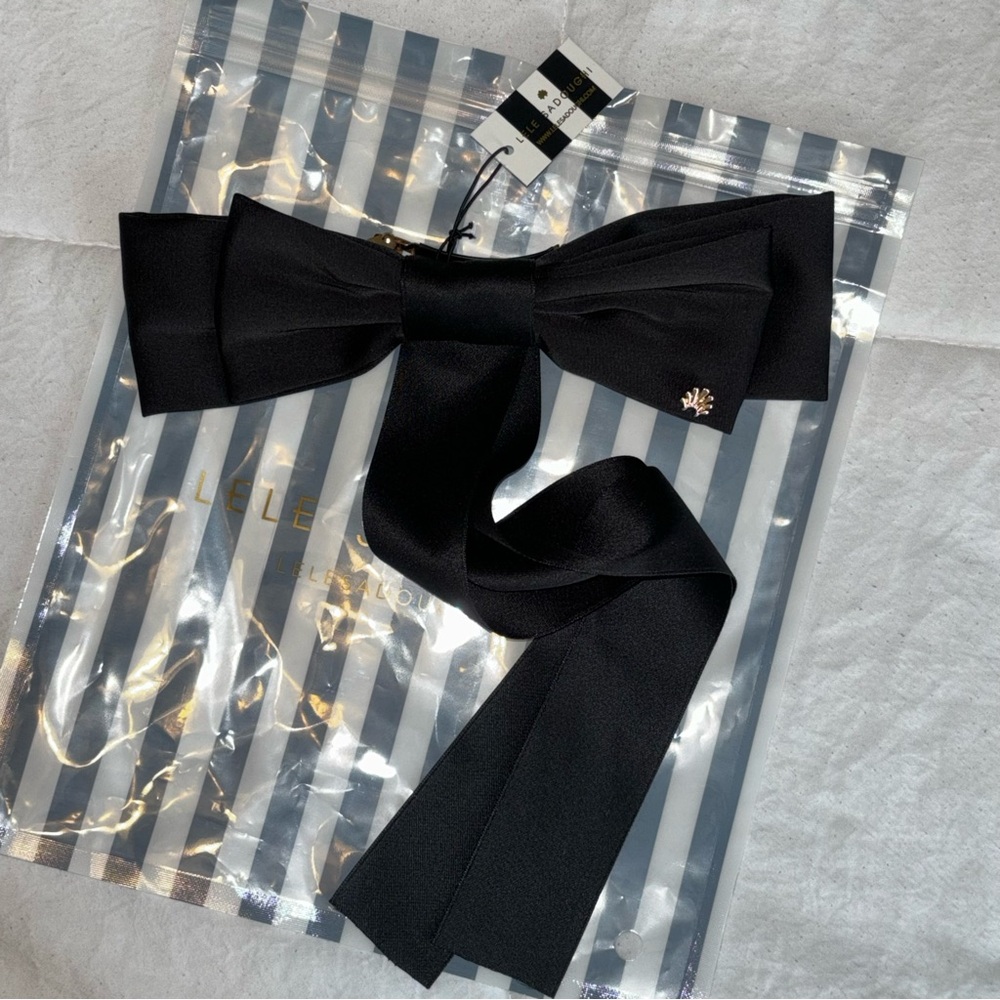 Lele Sadoughi Jet Jane Bow Barrette